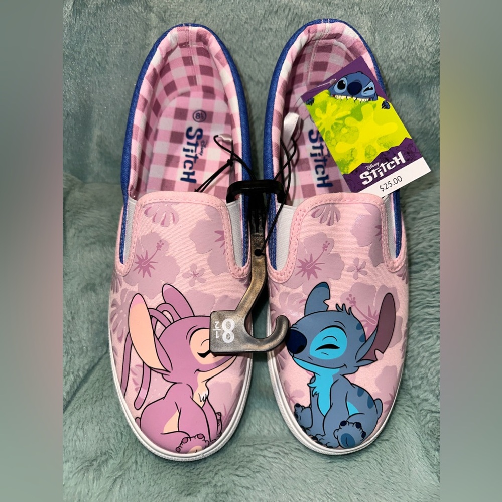 Stitch and Angel Slip On Shoes